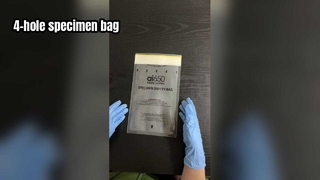 Sac à échantillons 4 trous sans pochette absorbante