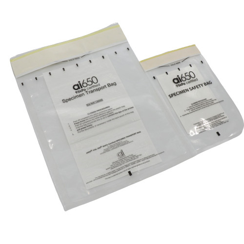 Hôpital en plastique 3 couches de sac auto-adhésif du Biohazard 95KPA pour le laboratoire