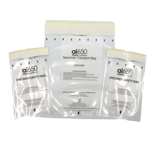95 KPA ont adapté le sac aux besoins du client auto-adhésif de spécimen de Biohazard jetable pour le laboratoire
