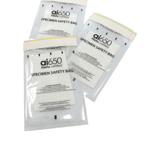 Le Biohazard clair médical de KPa de la coutume 95 met en sac auto-adhésif pour l'hôpital et le laboratoire