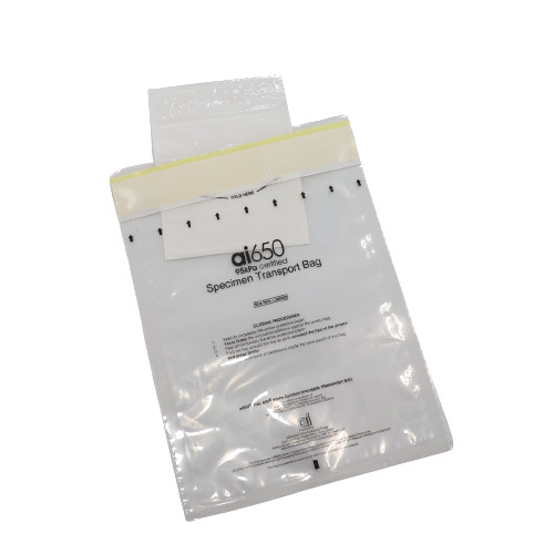Le biohazard en plastique d'espace libre de spécimen de gousset latéral d'utilisation de laboratoire écologique met en sac 3/2 murs