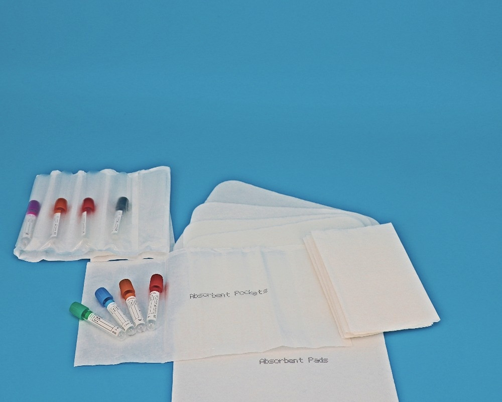 Tissu non tissé PET / PE Matériau Structure Ensemble de prélèvement de spécimens pour le prélèvement de virus