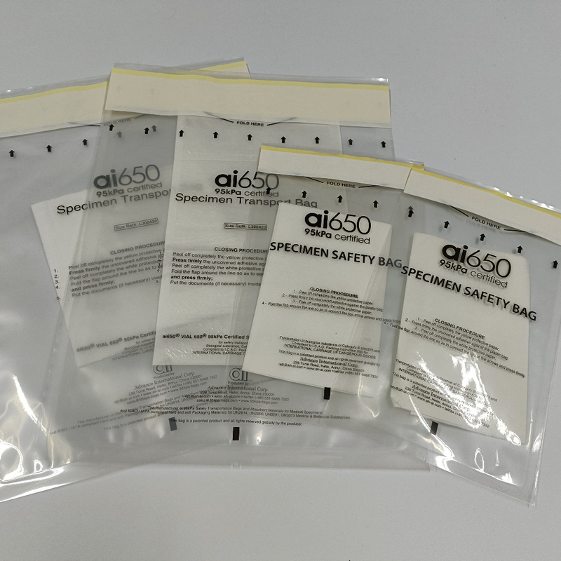 Sacs de rétention à pression claire de 95 kPa avec emballage en carton et impression disponibles