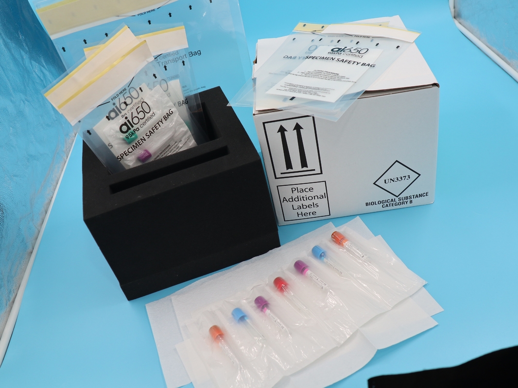 Pack de glace au gel réfrigérant et sacs en plastique de 95 kPa pour le prélèvement de sang liquide