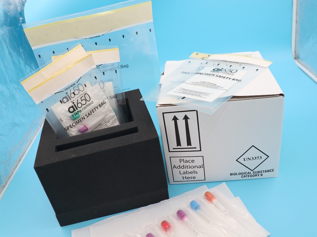 Pack de glace au gel réfrigérant et sacs en plastique de 95 kPa pour le prélèvement de sang liquide