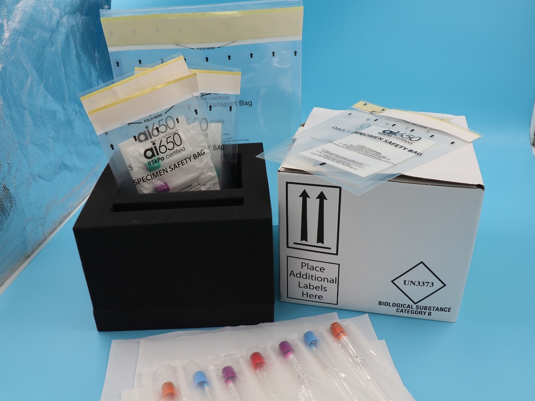 Pack de glace au gel réfrigérant et sacs en plastique de 95 kPa pour le prélèvement de sang liquide