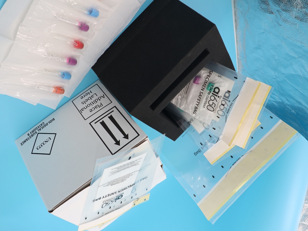 Pack de glace au gel réfrigérant et sacs en plastique de 95 kPa pour le prélèvement de sang liquide