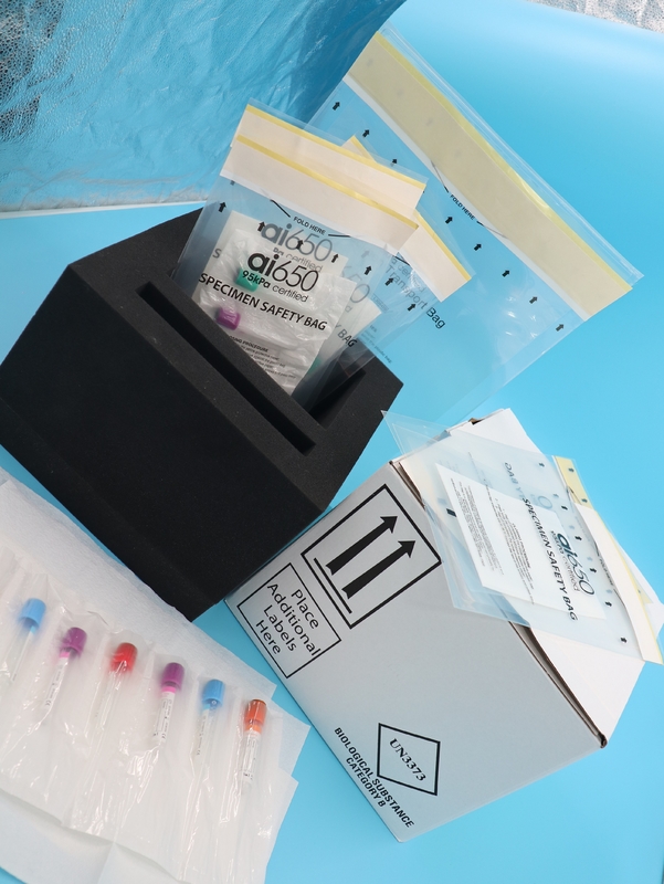 Pack de glace au gel réfrigérant et sacs en plastique de 95 kPa pour le prélèvement de sang liquide