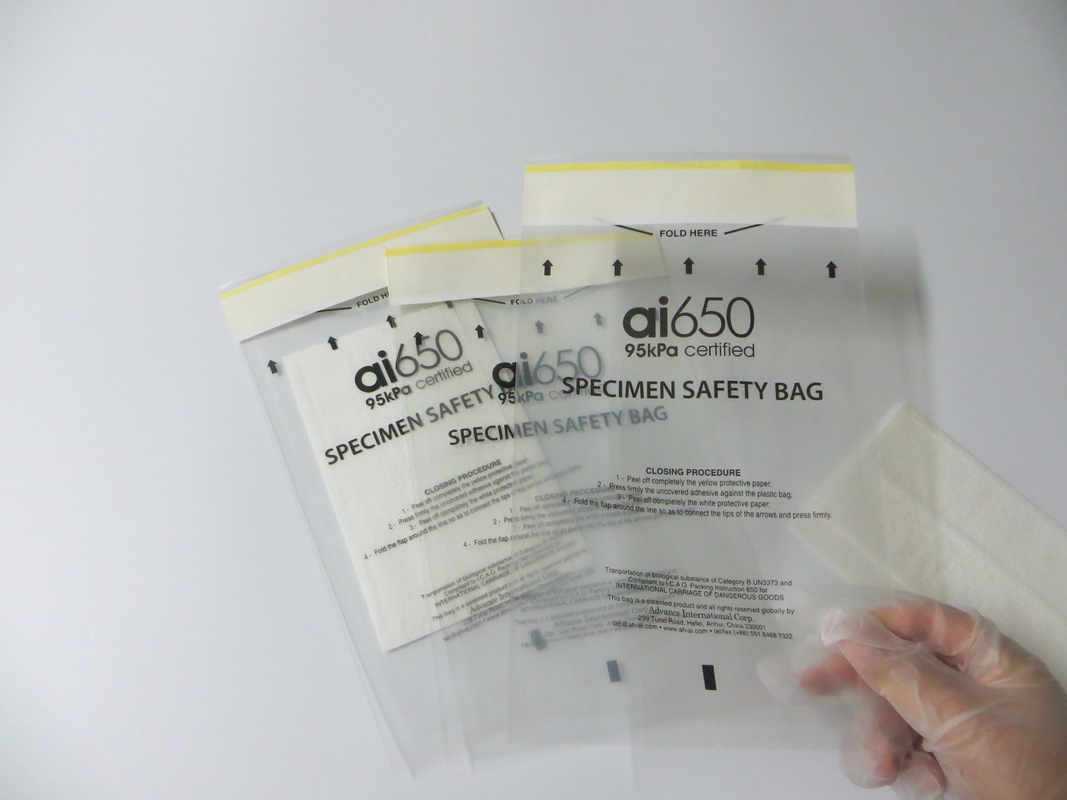 AI650 Pad d'absorption pour le transport de spécimens médicaux ou cliniques ou diagnostiques 75 mm x 100 mm et absorbance de 50