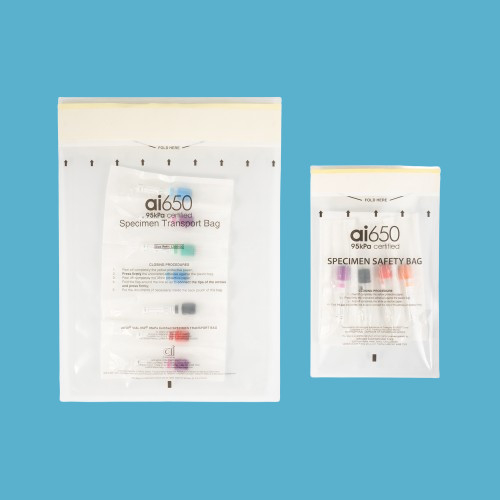 HealthGuard 95kPa Manche de transport Soins de protection pour vos échantillons médicaux Avec 4/7 Manche de poche absorbant de baie