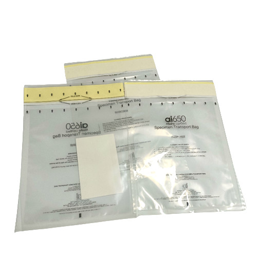Problème gratuit sac à échantillon jetable Laboratoire échantillon médical Exposant Biohazard sac à échantillon