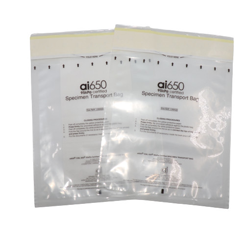 Sac de stockage de spécimens médicaux de haute résistance de 95 kPa avec joint sécurisé pour les échantillons cliniques