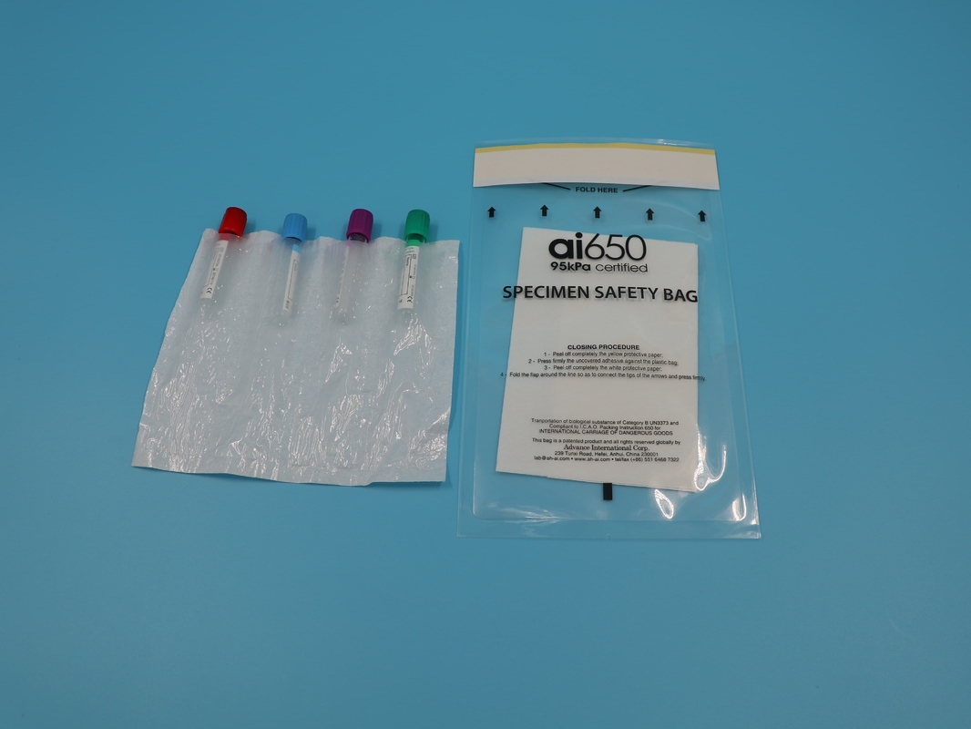 Pour le transport de spécimens en plastique, sacs médicaux.