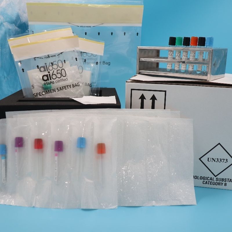 Sacs de transport d'échantillons médicaux étanches, sacs à fermeture éclair biohazard pour échantillons de sang, collecte d'urine et utilisation en laboratoire