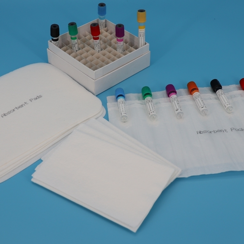 Sacs de transport de matières biologiques 95kPa avec manchon absorbant à 4 fentes et absorption de 550 ml