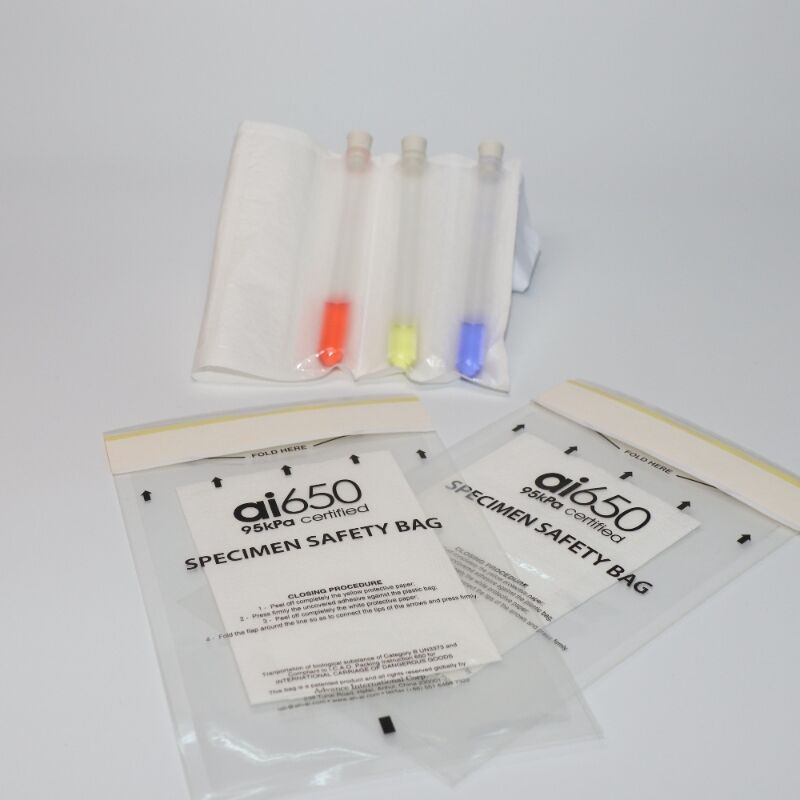 Kit de transport pour laboratoire UN3373 - Complet avec sacs de sécurité 95kPa et pochette absorbante pour échantillons biologiques