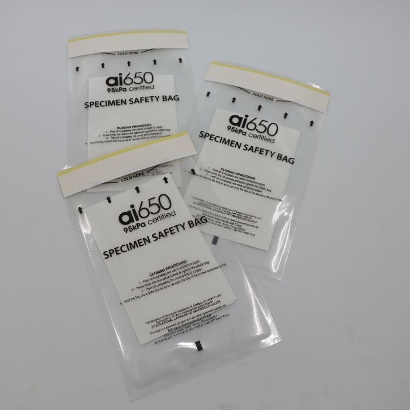 95kpa Sacs de transport d'échantillons imperméables pour les substances biologiques Conformité de catégorie B