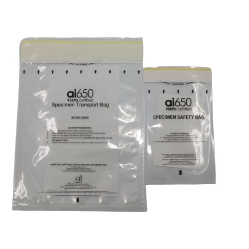 Biohazard Specimen Bag 95kPa Specimen Bag Medical Transport Bag & Biohazard Bag For Laboratory Safety