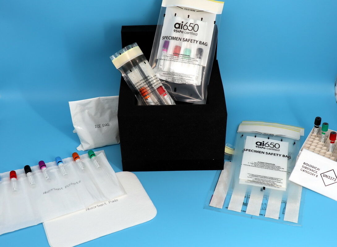 95kPa Biohazard Specimen Transport Bag – Medical Transport Bag, Leak-Proof Lab Specimen Bag For Safe Sample Delivery