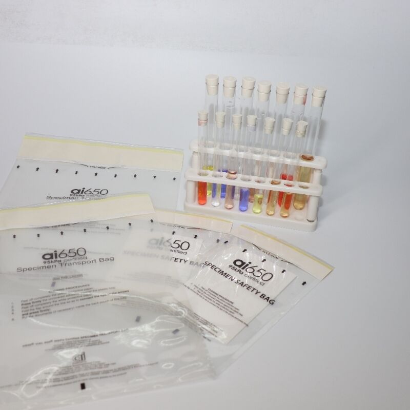 Sacoche d'absorption jetable destinée au stockage d'échantillons en laboratoire et clinique Sacoche à risque biologique à haute capacité d'absorption à l'épreuve des fuites