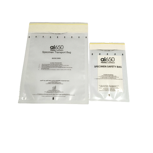 Pochette absorbante multi-fentes pour le transport de tubes d'échantillons, sac jetable d'échantillons à risque biologique avec fermeture étanche