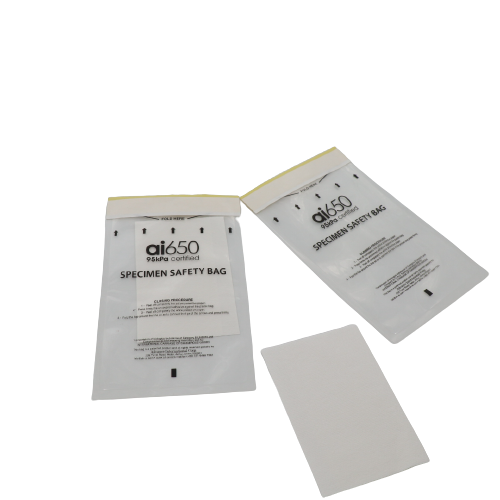 Pad absorbant à l'épreuve des fuites et stérile pour le transport d'échantillons jetables Pour les sacs de prélèvement d'échantillons médicaux