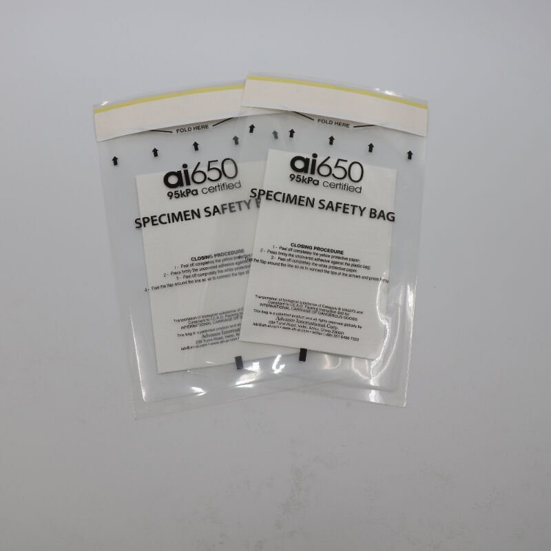 4/7 Manche de poche absorbante à fente disposable de qualité médicale pour le transport des échantillons et des échantillons