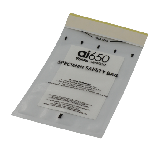 Pochette absorbante à 7 compartiments pour le transport d'échantillons de laboratoire médical
