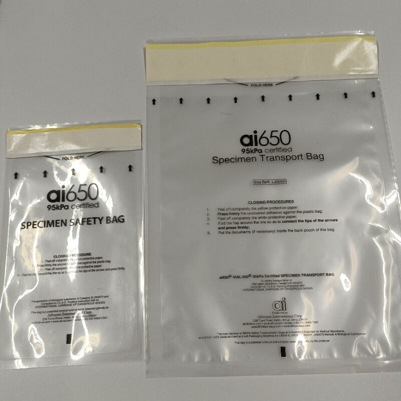 OEM Specimen Transport Bag, 95 KPa Biomedical Packaging Bag, Wholesale Blood Specimen Bag