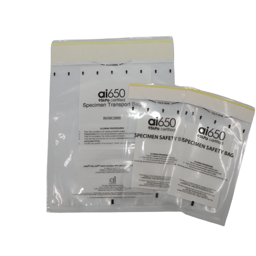 95kPa Compliant Specimen Transport Bag, Life Science Sample Transport Bags For Transportation Of Blood Samples To The Lab, Tissue Sample Transport With Absorbent Bag