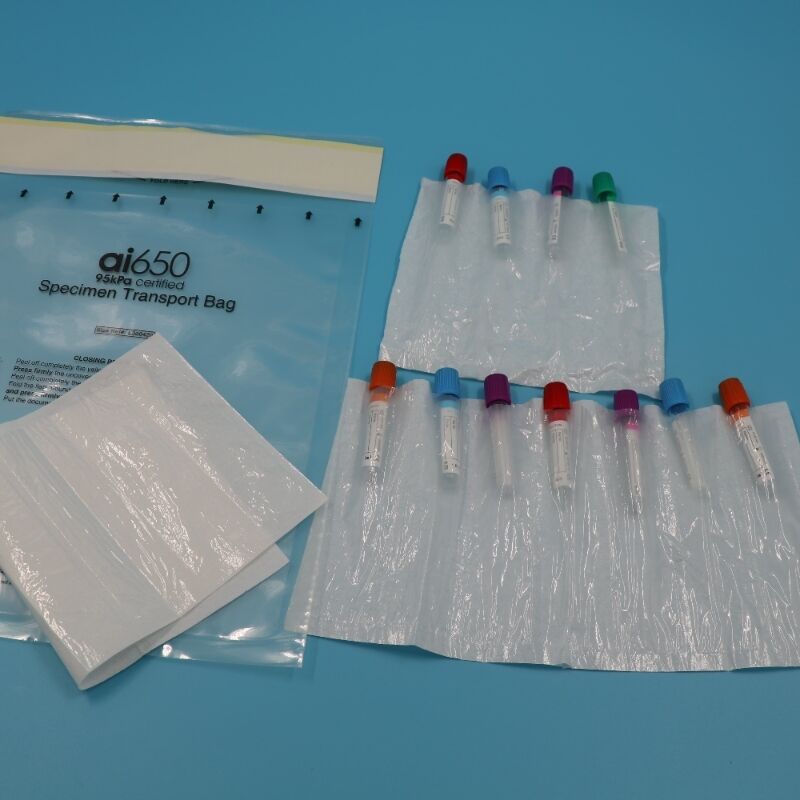 Sac d'expédition de spécimens 95 kPa 18x30 cm Sac de transport pour échantillons de sang et de laboratoire